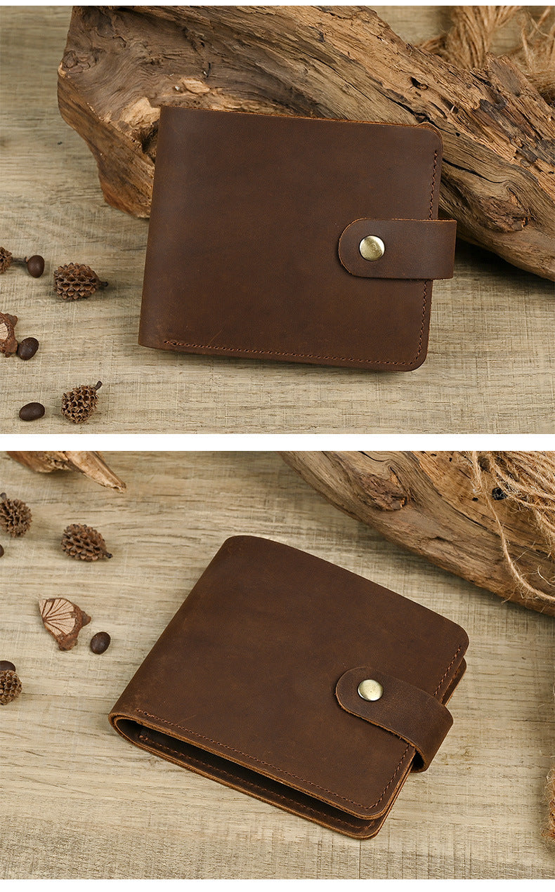 Vintage Leather Bi-fold with Coin Purse