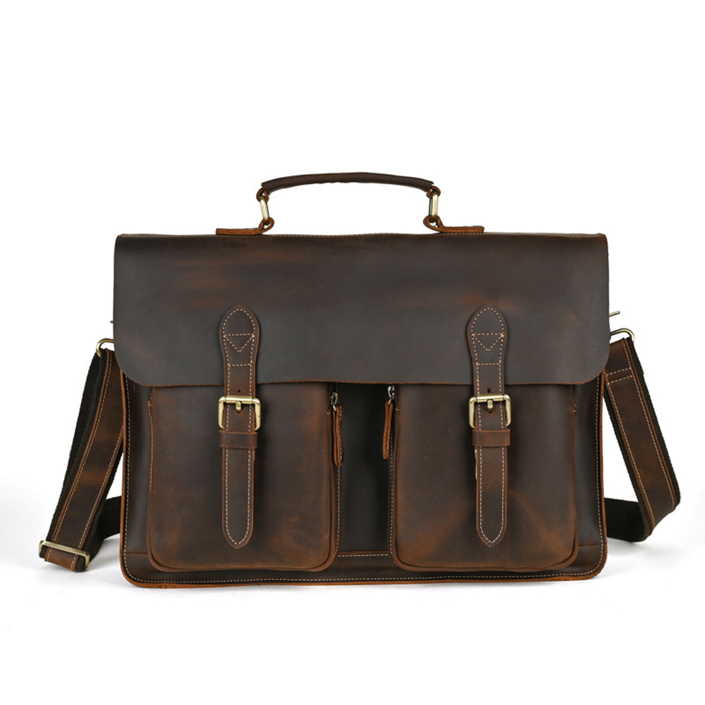 Vintage Leather Business Briefcase