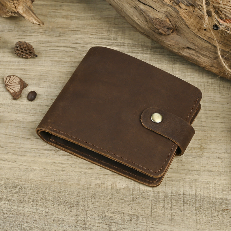 Vintage Leather Bi-fold with Coin Purse