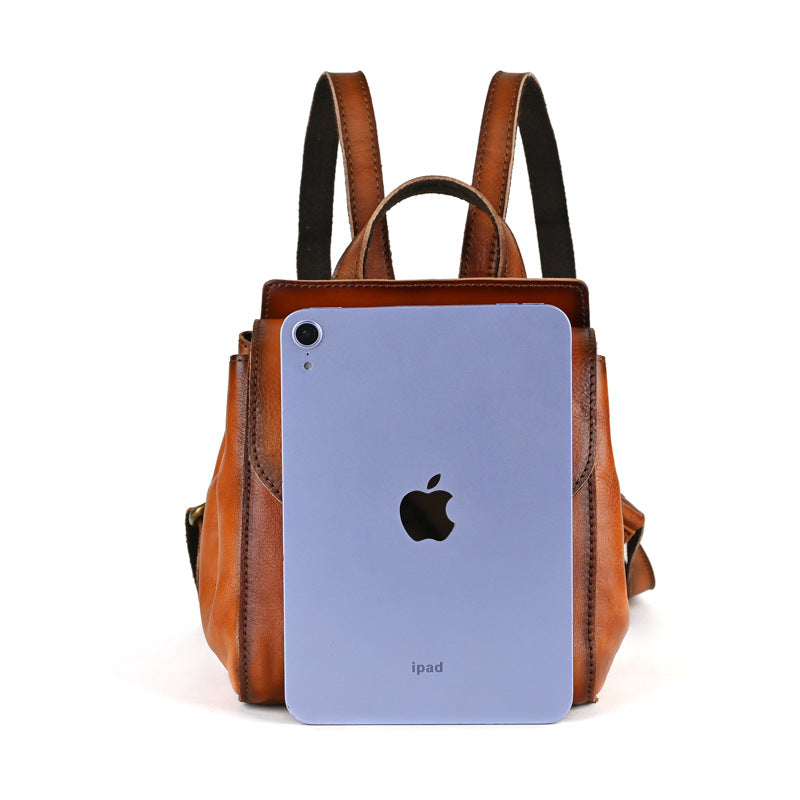 Vintage Leather Mini Backpack