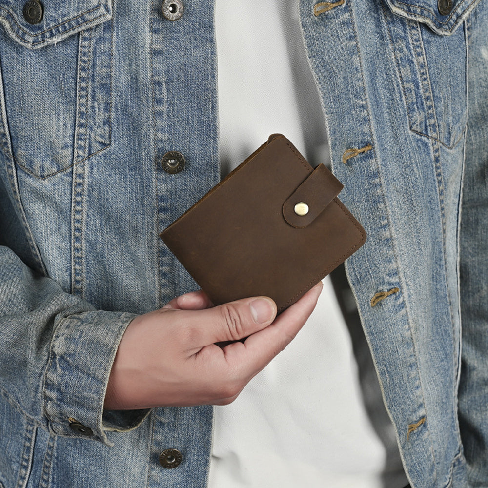 Vintage Leather Bi-fold with Coin Purse