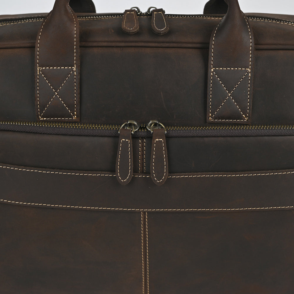 The Maverick - Vintage Leather Briefcase for Men