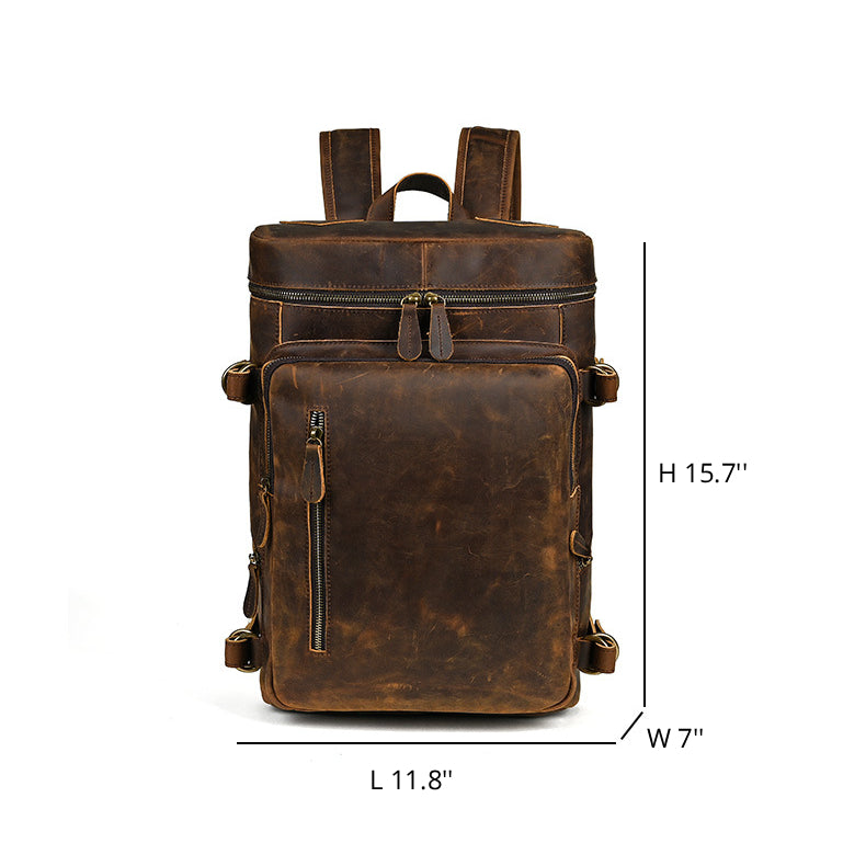 Vintage Leather Men's Backpack