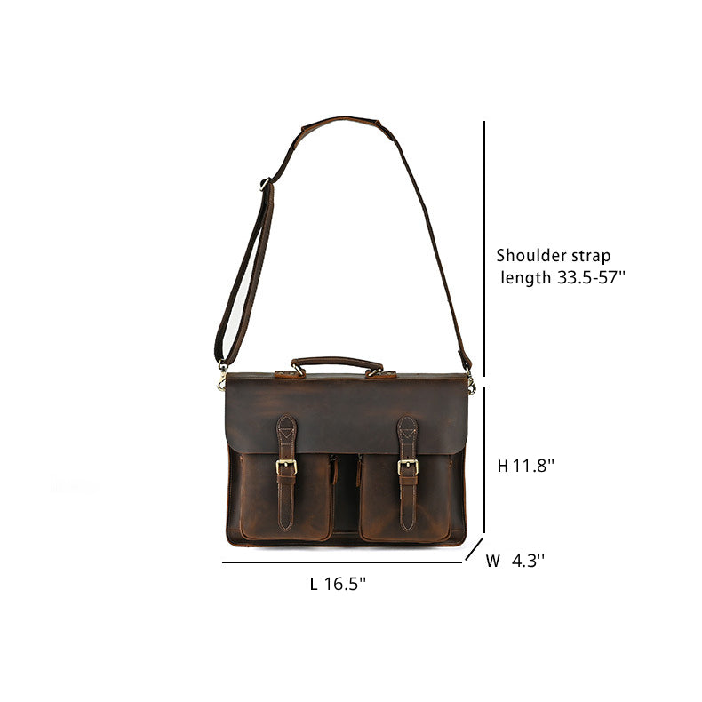 Vintage Leather Business Briefcase
