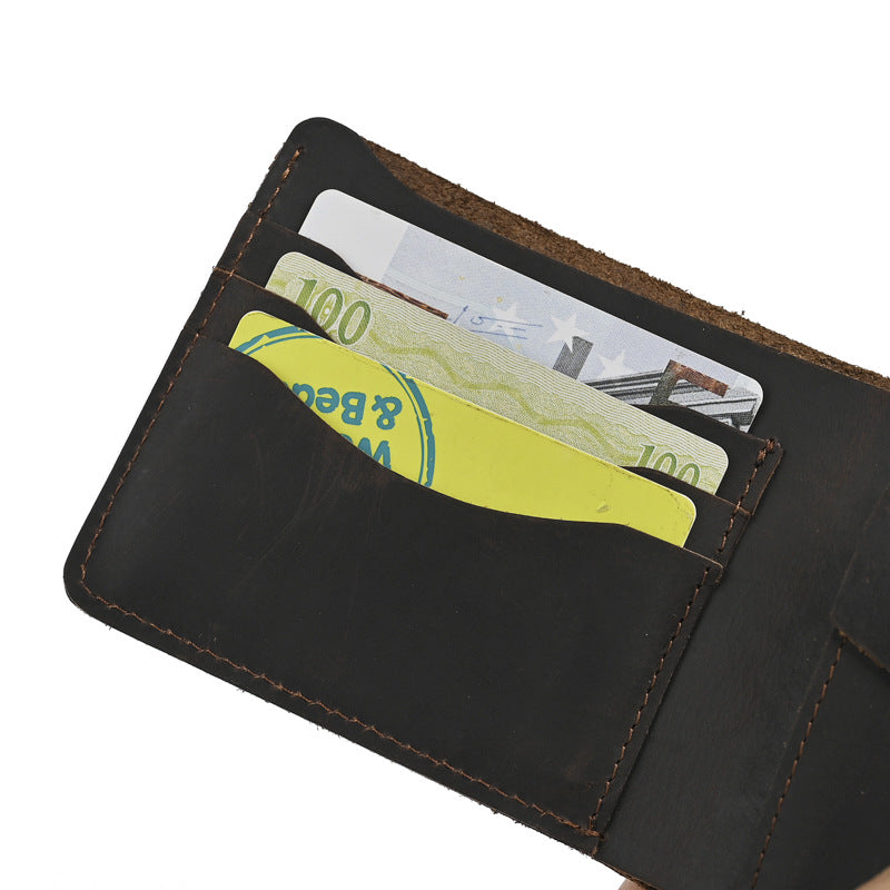 Vintage Leather Bi-fold with Coin Purse
