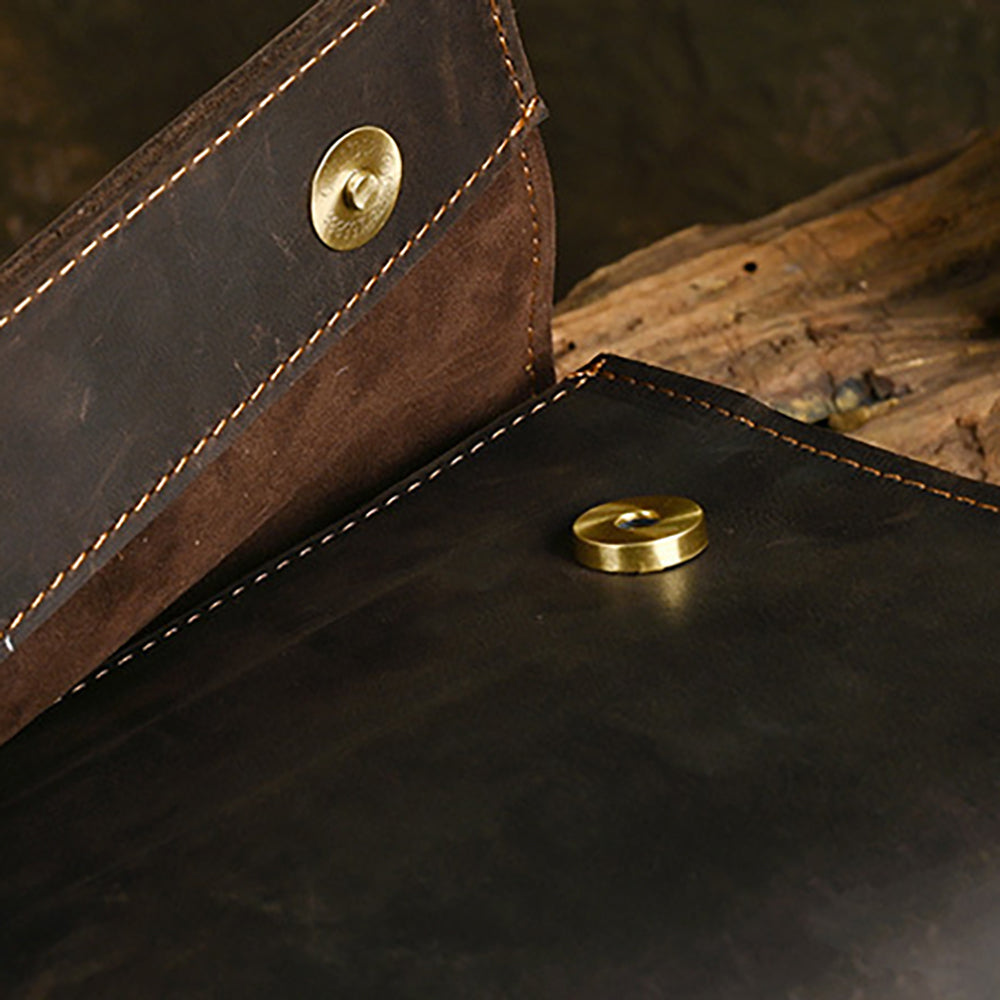 Full-Grain Vintage Leather Crossbody Bag