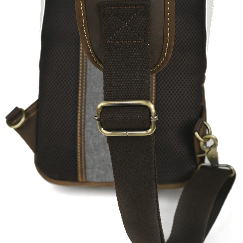 Vintage Leather Multi-Pocket Utility Belt Bag