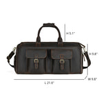 Vintage Leather Garment Duffel