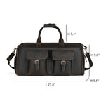 Vintage Leather Garment Duffel