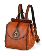 Vintage Leather Mini Backpack