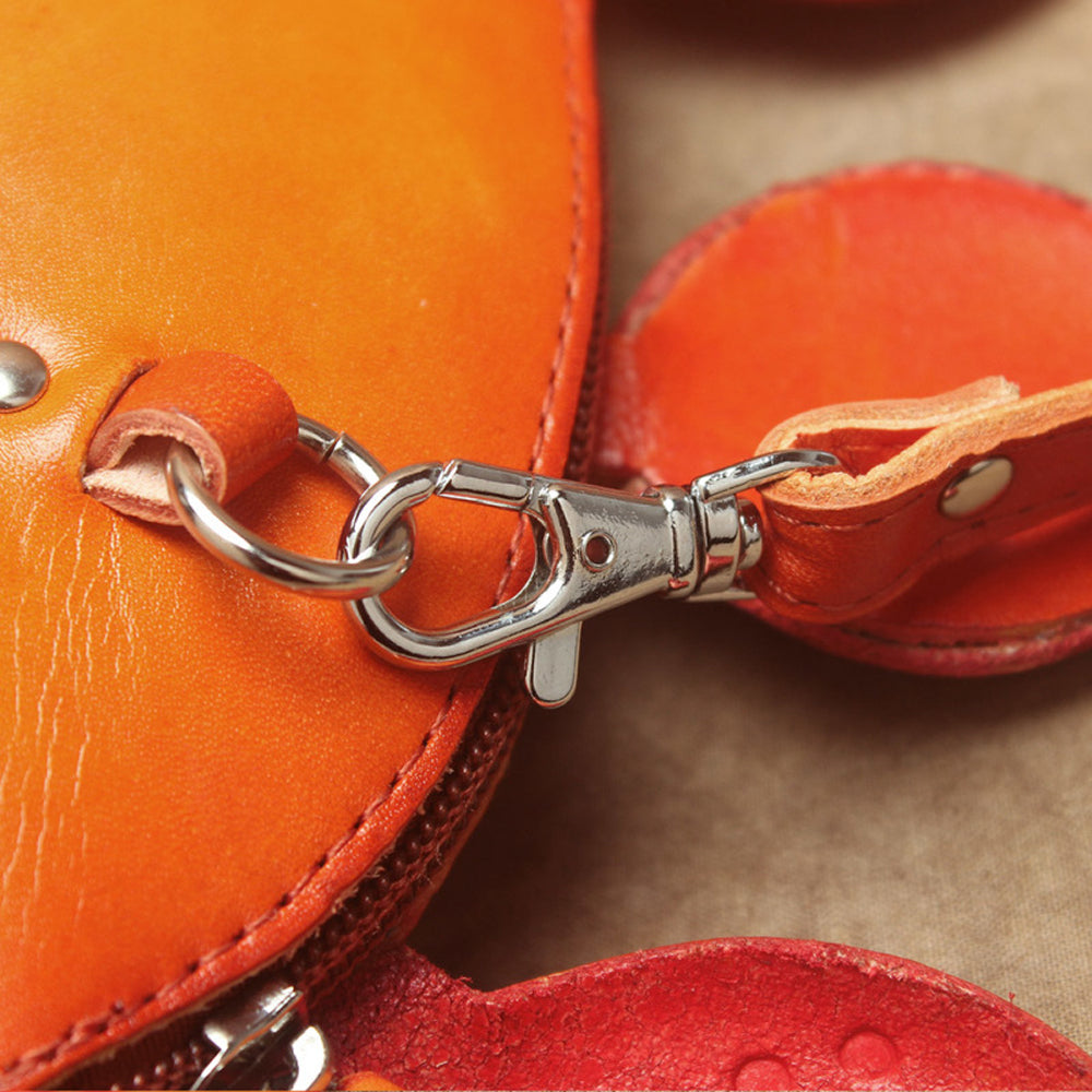 Cute Leather Crab Crossbody Bag