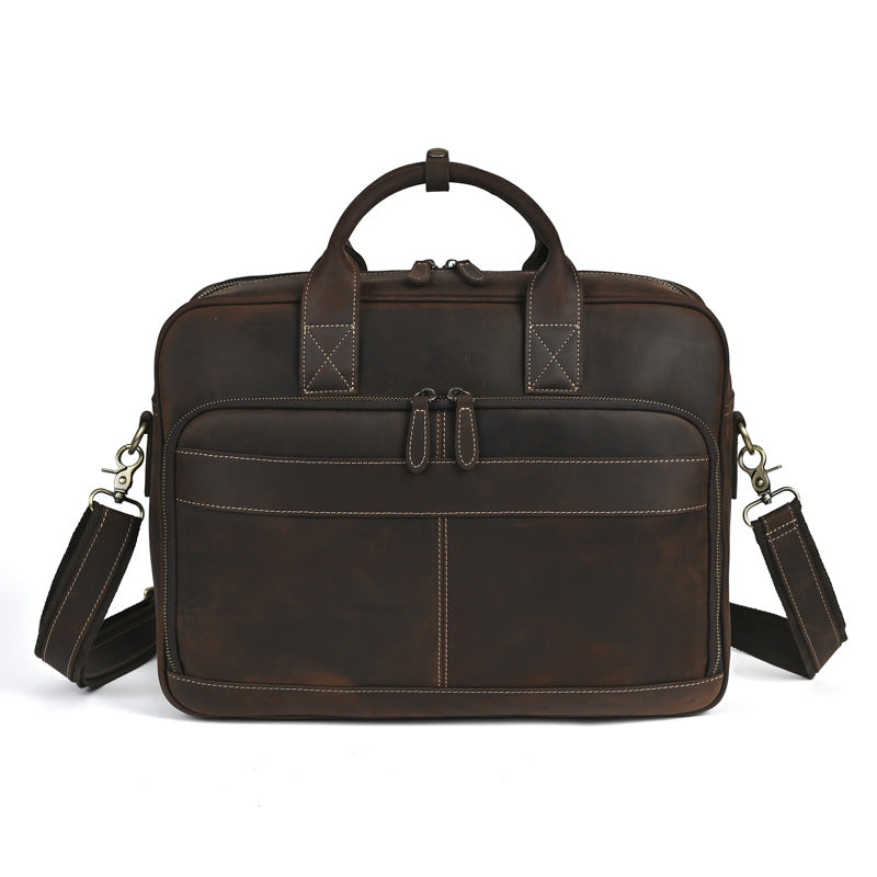 The Maverick - Vintage Leather Briefcase for Men
