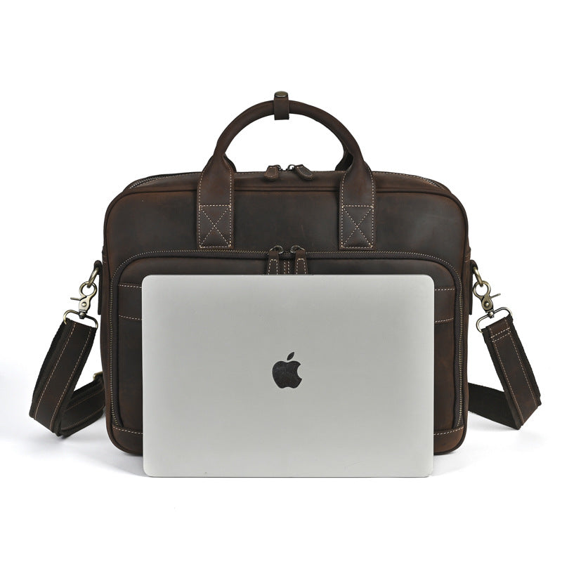 The Maverick - Vintage Leather Briefcase for Men
