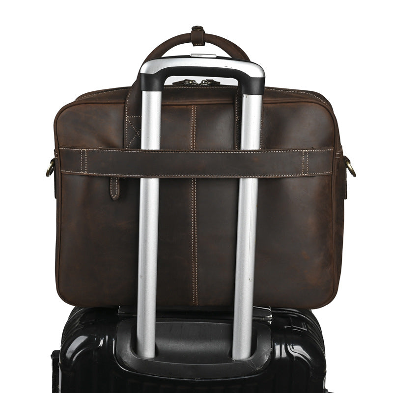The Maverick - Vintage Leather Briefcase for Men