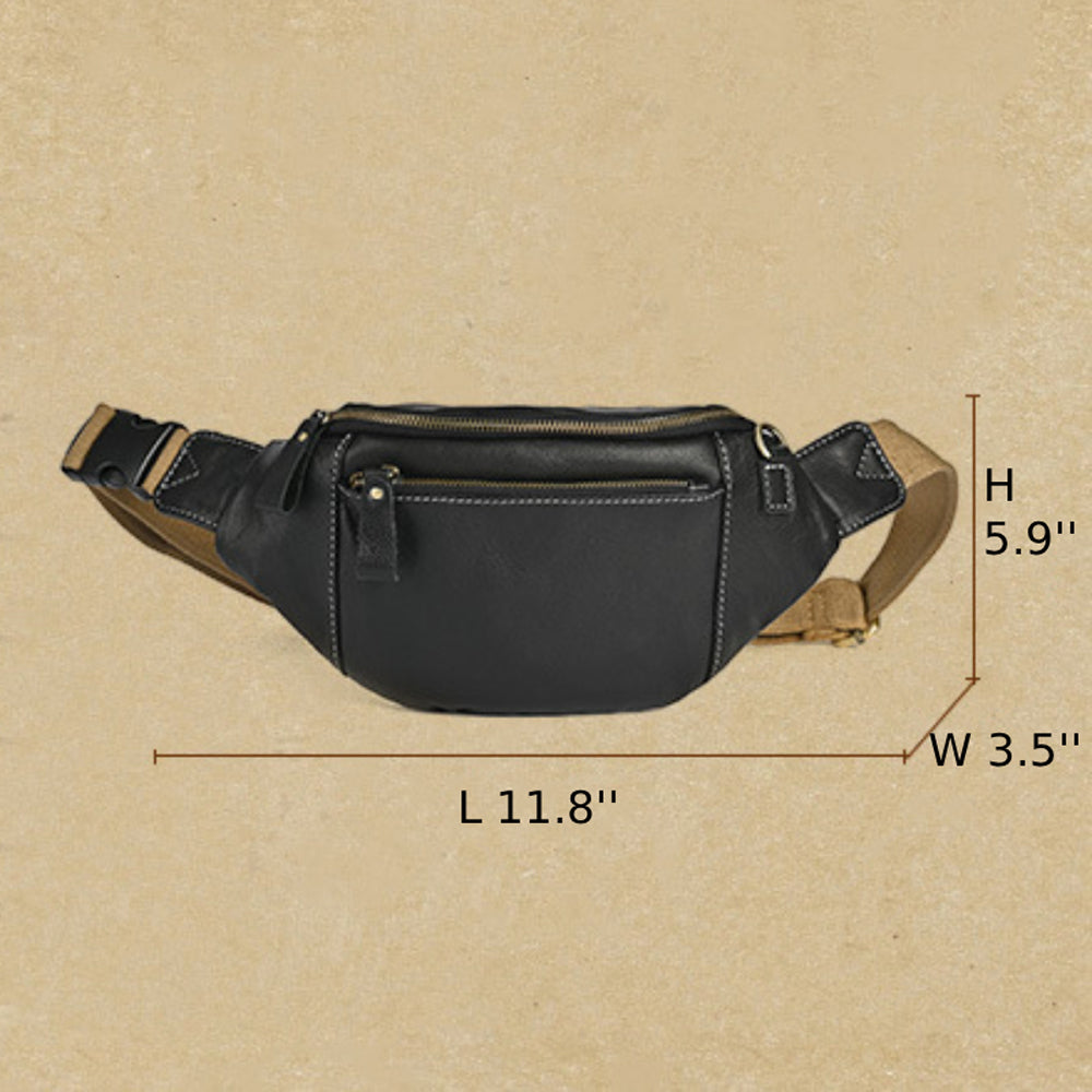 Vintage Full-Grain Leather Sling Bag