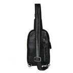Black Leather Minimalist EDC Fanny Pack