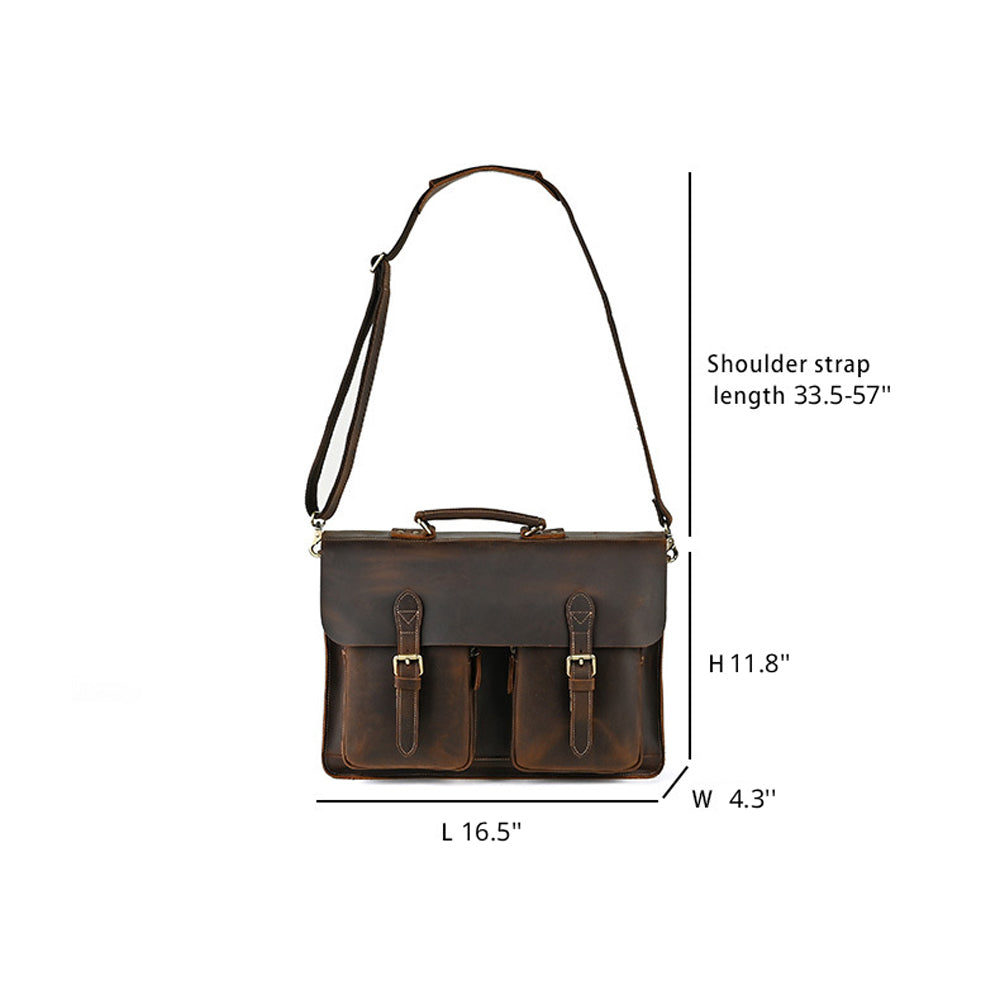 Vintage Leather Business Briefcase