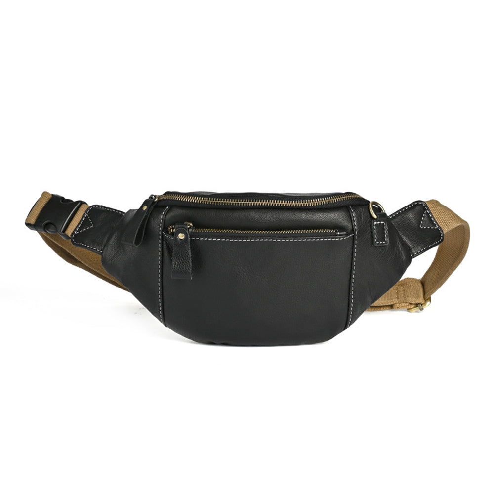 Vintage Full-Grain Leather Sling Bag