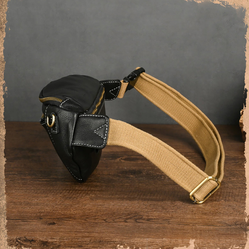 Vintage Full-Grain Leather Sling Bag