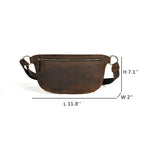 Vintage Leather Sling Crossbody Chest Bag