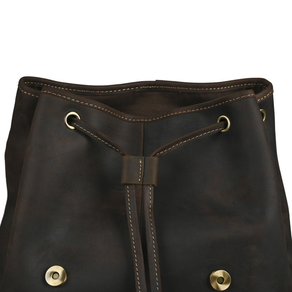 Vintage Crazy Horse Leather Rucksack