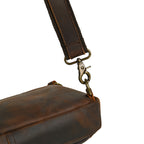 Full-Grain Crazy Horse Leather Sling Bag