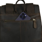 Vintage Crazy Horse Leather Rucksack